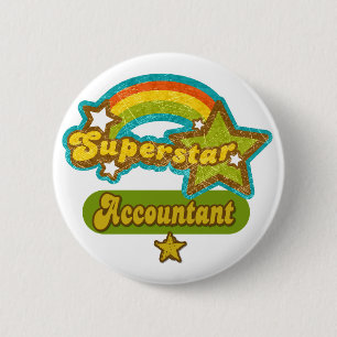 Superstar-accountant Ronde Button 5,7 Cm