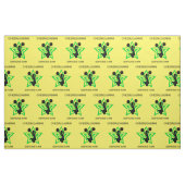 Superstar Cheerled Yellow / tissu vert (Fat Quarter)