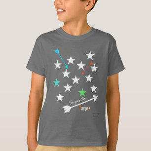 Superstar Cible les Étoiles Flèches T-Shirt Funky