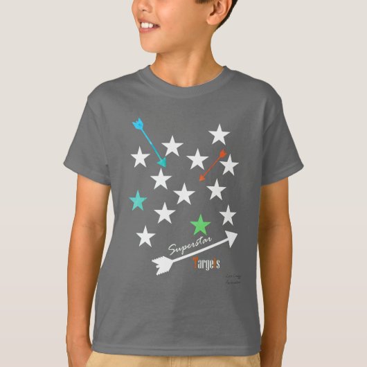 Superstar Cible les Étoiles Flèches T-Shirt Funky (Devant)