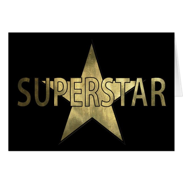 Superstar d'or d'étoile (Devant horizontal)