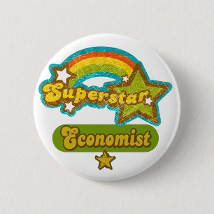 Superstar economist ronde button 5,7 cm