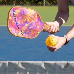 Superstar Fun Colorful Cosmic Galaxy Champion Pickleball Paddle