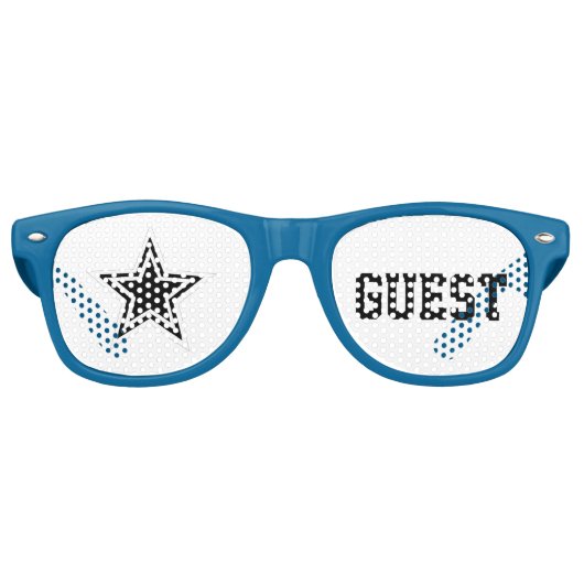 Superstar Guest Shades Fun Wedding Sunbril Retro Zonnebril (Voorkant)