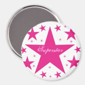 Superstar Magnet, Roze Magneet (Voorkant / Achterkant)