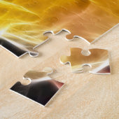 Superstar model in gele jurk legpuzzel (Zijkant)