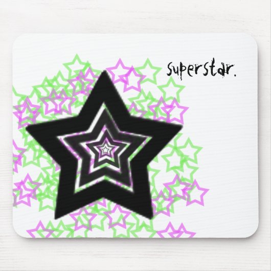 ~ superstar.~ mousepad muismat (Voorkant)