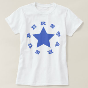 SUPERSTAR   Navy Blue Star Women's Basic T-Shirt