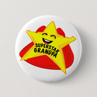 superstar opa grappige vaderdag pin ronde button 5,7 cm