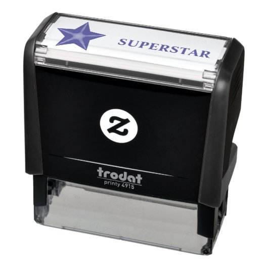 SUPERSTAR Puffy Paarse Ster Zelfinktende Stempel (Product)