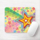 Superstar Rainbow Colorful Custom Gift Mousepad Muismat (Met muis)
