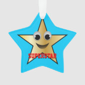 Superstar-teken Gold gekleurd Ornament (voorkant)