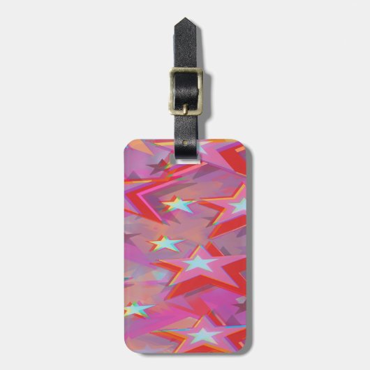 Superstar Three Dimensional Design Bagagelabel (Voorkant verticaal)