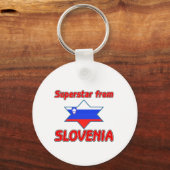 Superstar uit Slovenië Sleutelhanger (Voorkant)
