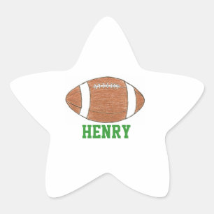 Superstar voetbalnaamsticker ster sticker
