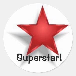 Superster! Ronde Sticker