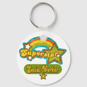 Superster Sociaal Werker Sleutelhanger