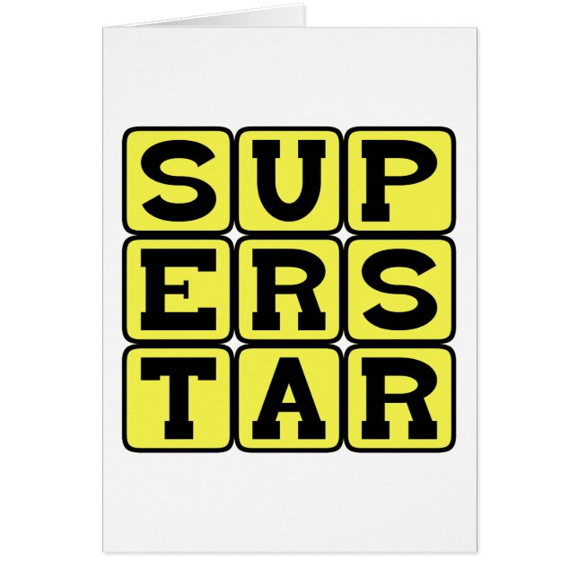 Superster, zeer beroemd (Voorkant)