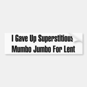 Superstieke onzin bumpersticker