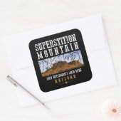 SUPERSTIESMOUNTAINEN ARIZONA SQUARE STICKER (Envelop)