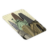 Superstijlvolle Cityscape NYC Magneet (Rechterzijde)