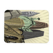 Superstijlvolle Cityscape NYC Magneet (Horizontaal)