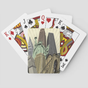 Superstijlvolle Cityscape NYC Pokerkaarten