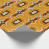 Superstijlvolle en moderne retro 60s 70s cadeautwr cadeaupapier (Hoek)