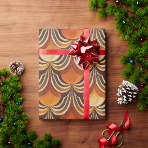 Superstijlvolle en moderne retro 60s 70s cadeautwr cadeaupapier