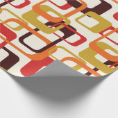 Superstijlvolle en moderne retro 60s 70s cadeautwr cadeaupapier (Hoek)