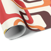 Superstijlvolle en moderne retro 60s 70s cadeautwr cadeaupapier (Rol Hoek)