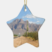 Superstitiergebergte - Panoramisch Keramisch Ornament (Links)