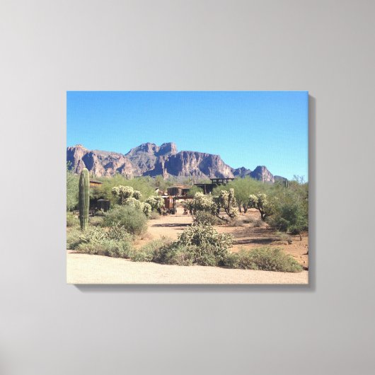 Superstitiergebergten Canvas Afdruk (Voorkant)