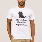 Superstitieux T-shirt Chat Noir (Devant)