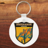 Superstition Mountains Arizona Sleutelhanger (Voorkant)