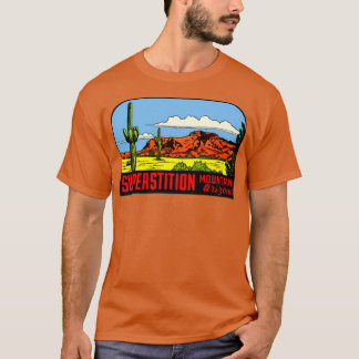 Superstition Mountains Arizona Vintage Travel T-shirt
