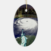 SuperStorm Sandy 2012, Oog van het storm_ Keramisch Ornament (Rechts)