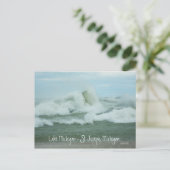 Superstorm Sandy Waves sur carte postale du lac Mi (Debout devant)