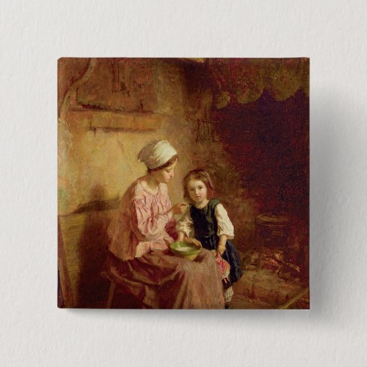 Supertijd Vierkante Button 5,1 Cm (Voorkant)