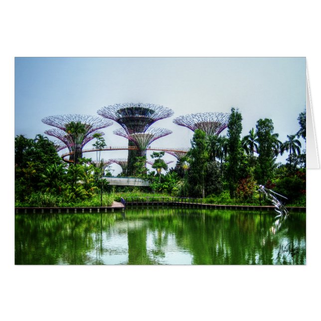 Supertrees et lac de libellule (Devant horizontal)