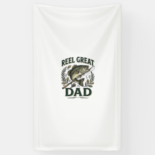 Supertrouwe papa vintage vissen Vaderdag Spandoek