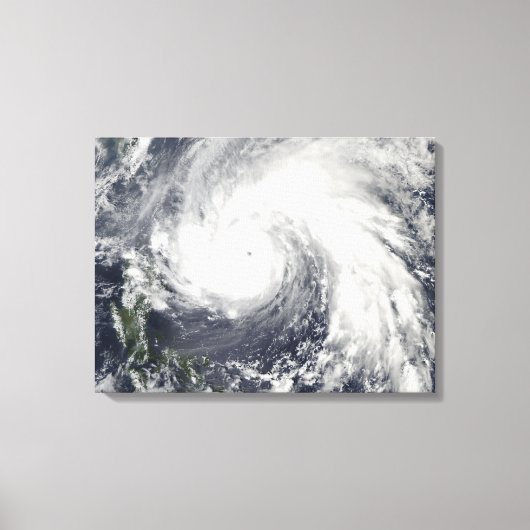 Supertyfoon Megi Canvas Afdruk (Voorkant)