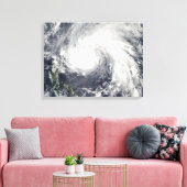 Supertyfoon Megi Canvas Afdruk (Insitu (Woonkamer))