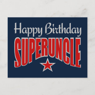 SUPERUNCLE Birthday briefkaart
