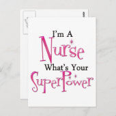Superverpleegster Briefkaart (Voorkant / Achterkant)