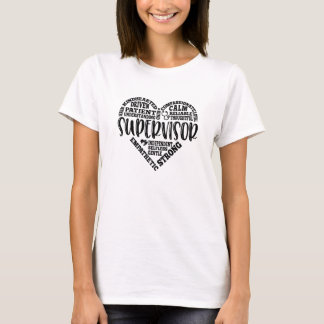 Supervisor of manager, winkel of winkel t-shirt