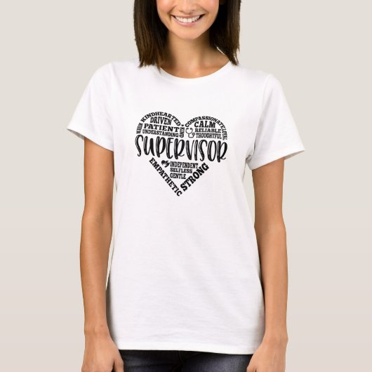 Supervisor of manager, winkel of winkel t-shirt (Voorkant)