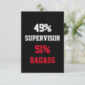 Supervisor Stoere Kaart (Staand voorkant)