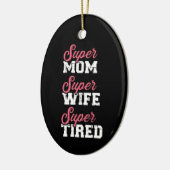 Supervrouw moe keramisch ornament (Links)