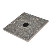 Superzwaar zwart gat in het midden van een sterren tegeltje (Zijkant)